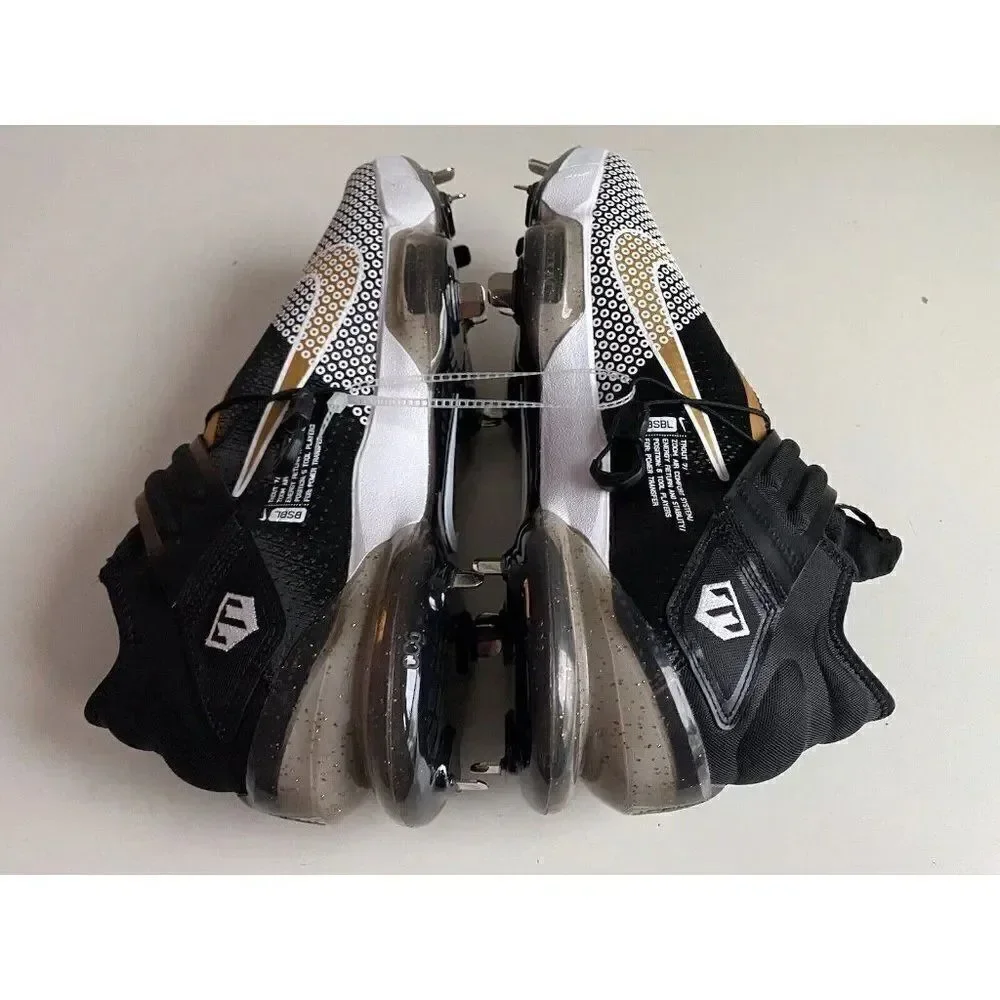 Nike Force Zoom Trout‎ 7 Baseball Cleats Black Gold White CI3134-012 Size 13.5
